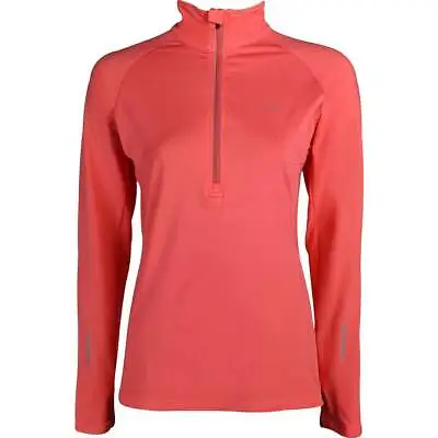 £16.95 • Buy More Mile Womens Vancouver Half Zip Long Sleeve Running Top - Pink