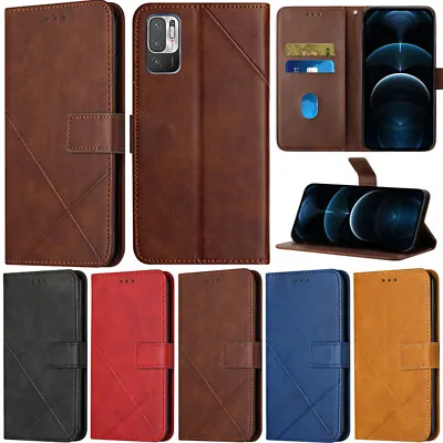 Retro Wallet Leather Flip Cover Case For Xiaomi Mi 12 Lite Redmi 10C A1+ Note 9S • $13.39