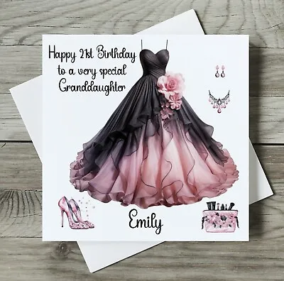 Personalised 16th 17th 18th 19th Birthday Card Daughter Goddaughter Grandaughter • £3.86