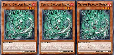 Yugioh! 3x Tenpai Dragon Fadra 🐉 LEDE-EN017 Legacy Of Destruction 🔥 PREORDER • $4.99