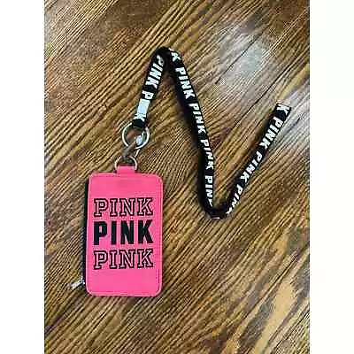 Victoria’s Secret PINK ID Card Holder Lanyard • $14