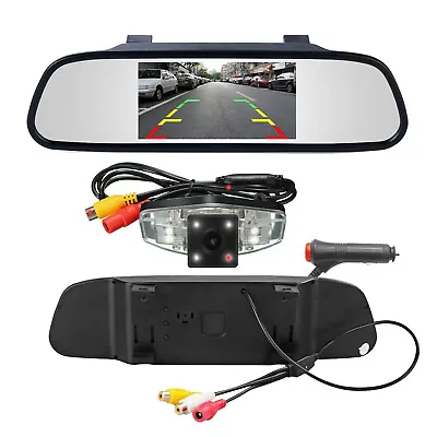 5  Mirror Monitor Backup Camera For Honda Accord (2003-2007) Pilot Civic Odyssey • $38.91