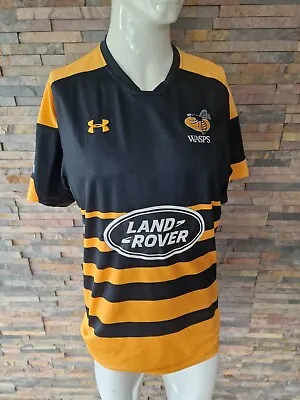 Wasps - Rugby Shirt - Fitted Slim  XL.    Vgc.   Under Armour / Land Rover • £22.50