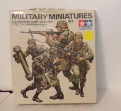 Tamiya Military Miniatures U.s. Modern Army Infantry Set  Scale 1:35  Open Box  • $15