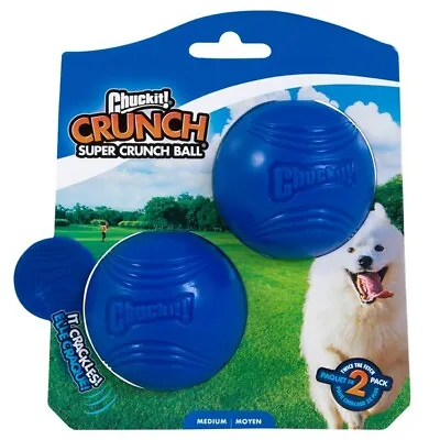 £15.19 • Buy Chuckit! Crunch Ball Crackle Sound Dog Toy Launcher Compatible, 2 Pack, Medium	