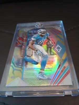 2018 Panini Phoenix Unmatched Refractor Calvin Megatron Johnson Mint HOF Lions • $19.99