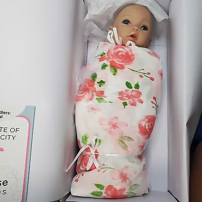 Paradise Galleries Rose Petal Newborn Baby Doll 16  Reborn Preemie Swaddlers New • $116.50