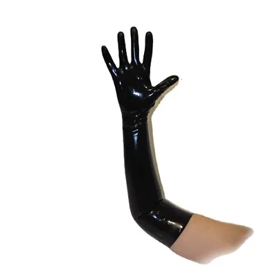 Latex Rubber Five Fingers Over Elbow Mitten Molded Gloves S-XL • £4.61
