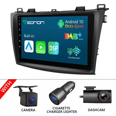 CAM+DVR+Car Radio Stereo DSP Android Auto 8Core For Mazda 3 10-13 GPS Nav No-DVD • $204.91