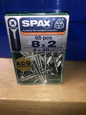 $14.99 • Buy Spax #8 X 2”  (4 X 50mm) 65 Pcs UNIDRIFE DECK SCREW