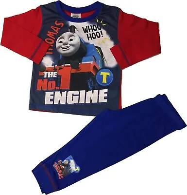 £5.95 • Buy Boys Thomas Tank Engine Pyjamas Ages 18 Months To 5 Years