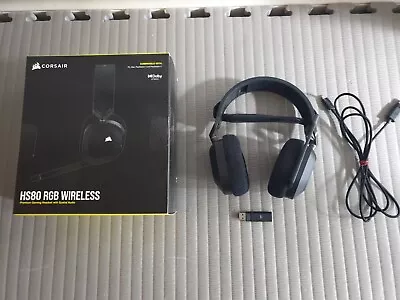 $140 • Buy Corsair HS80 RGB Wireless Gaming Headset - Carbon