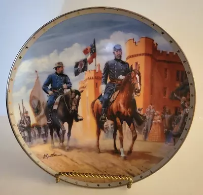 Danbury Mint Heroes Of The Confederacy Plate  ROAD TO GLORY  Mort Kunstler Mint • $14.95