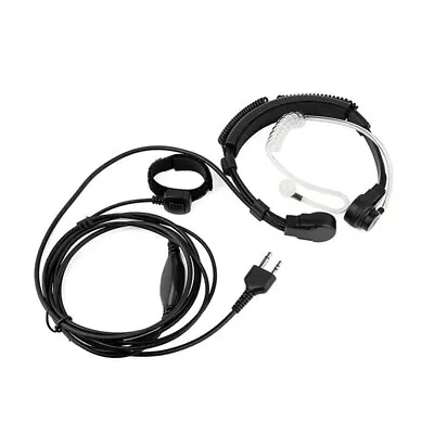 Walkie Talkie Adjustable Throat Microphone Earpiece Headset For Midland LXT210 • $24.61