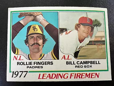 1978 Topps Leading Fireman #208 Bill Campbell Rollie Fingers EX-NM • $0.99