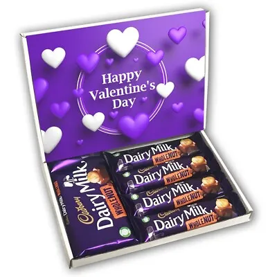 Cadburys Dairy Milk Wholenut Chocolate Bar Gift Box Valentines Gift Present • £12.99