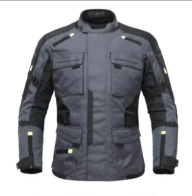 Adventure Motorcycle Motorbike Winter Waterproof Cordura Textile Jacket • $106.16