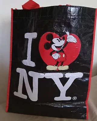 Disney I Love NY Mickey Mouse Reusable Shopping Bag Tote • $8