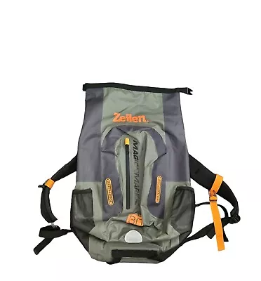 Magic Marine Waterproof Backpack 30L Gray Orange Multicolor Outdoor Travel Bag U • $99.97