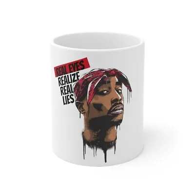 Hip Hop Legends 2pac 90s Hip Hop 2Pac Memorabilia Rap Music White Coffee Mug • $25