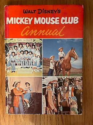 Walt Disney's Mickey Mouse Club Annual ~ Simon And Schuster ~ Hardcover 1956 • $15