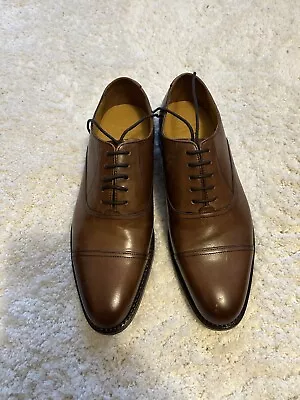 Charles Tyrwhitt Brown Leather Shoes Sz 7new • £54