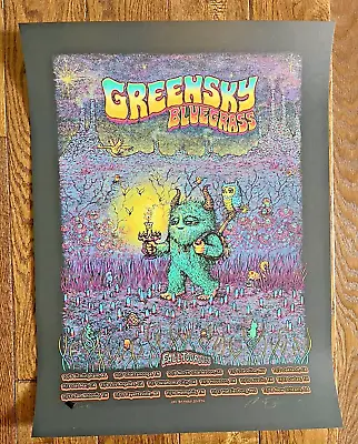 Marq Spusta Greensky Bluegrass 2023 Black Fall Tour Poster AE S/N Xx/100 • $99.99