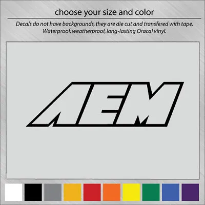 AEM Performance DIE CUT VINYL TRUCK WINDOW STICKER DECAL ANY COLOR • $5.99