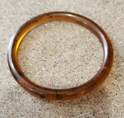 Vintage Brown Marble Bakelight Bangle Bracelet • $8.60