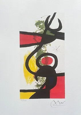 Joan Miro LES GRANDES Facsimile Signed Limited Edition Giclee Art 12  X 16  • $59.99