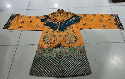 Chinese Rare Qing Dynasty Court Collection Queen Phoenix Robe Cosplay Costume • $440