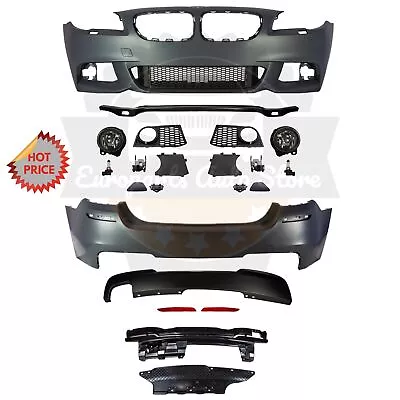 Bmw F10 Msport Style Front & Rear Bumper W/ Fogs For 11-13 Bmw F10 528 4d No Pdc • $998