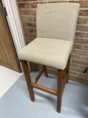 £7 • Buy Bar Stool Padded Seat Chair Breakfast High Counter Barstool