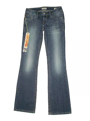 Mek Denim Chicago Boot Cut Mid Rise Blue Denim Jeans Women's Size 26 31 32 New • $33.99