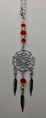 Handmade Car Rear View Mirror Charm Dreamcatcher Crystal Glass Beads • £4.45