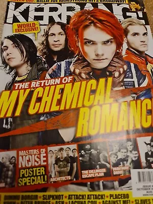 GERARD WAY FRANK IERO MY CHEMICAL ROMANCE KERRANG MAGAZINE No Middle Poster • £54.99