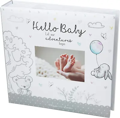 Baby First Photo Album 4X6'' 200 Photos Memo Keepsake Memories Newborn Birthday  • £12.30