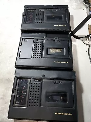 LOT Of 3 / Marantz PMD430 3 Head Stereo Professional Cassette Recorder /Untested • $900