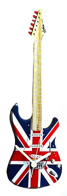 Union Jack Fender Stratocaster Clock - Fender Strat Clock- Guitar Clocks - G14-C • £12.45