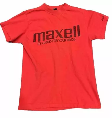 Vintage Maxell T Shirt. Maxell Cassette Tape. 1980s Rare • $17