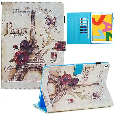 Luxury Pattern Leather Stand Case Cover For IPad 10.2 8 IPad Pro 9.7 11 Tablet • $18.69