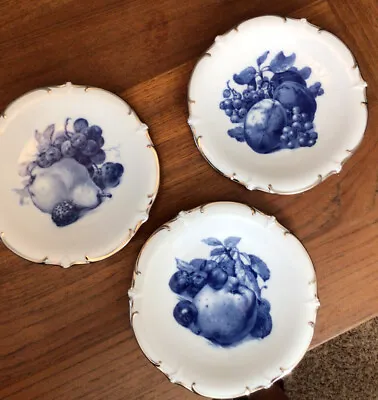 Vintage Echt Cobalt Bavaria Schumann Arzberg Germany Plates - Set Of 3 • $19.95