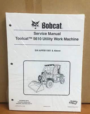 Bobcat 5610 Toolcat Utility Vehicle Service Manual Shop Repair Book 2 # 6990054 • $49.50