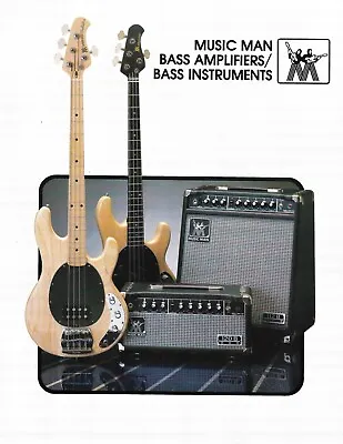 Early 1980's Music Man Bass Amplifiers / Bass Instruments  Catalog Graphite  • $20