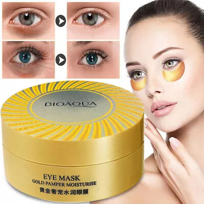 60 PCS Dark Circle Gel Collagen Under Anti-Wrinkle Ageing Eye Patches Pad Mask • £6.65