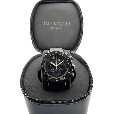 Jacob & Co Epic II Chronograph Steel PVD Carbon Fibre Dial Automatic Watch E2CBR • $7500