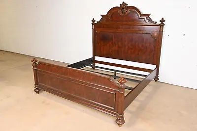 Ralph Lauren Style French Empire Flame Mahogany King Size Bed • $4500