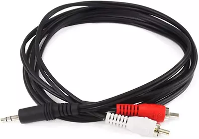 Audio/Stereo Cable - Single 3.5Mm TRS Plug To Dual RCA Plug Mp3 Player/Phone He • $8.95