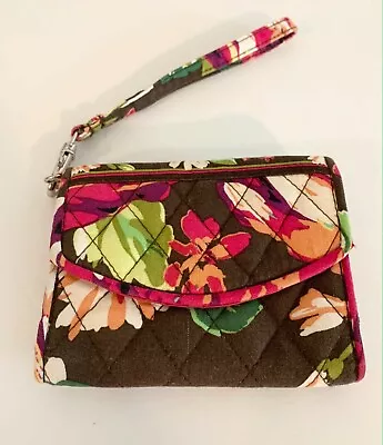 Vera Bradley Wallet/wristlet “english Rose” /quilted • $12.99