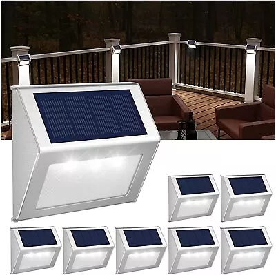 Solar LED Outdoor Deck Lights Waterproof Garden Step Stairs Fence Backyard Patio • $40.99